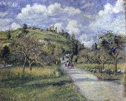 Camille Pissarro The highway oil painting artist